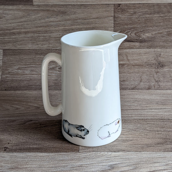 2 Pint Fine China Jug with Guinea Pig Design