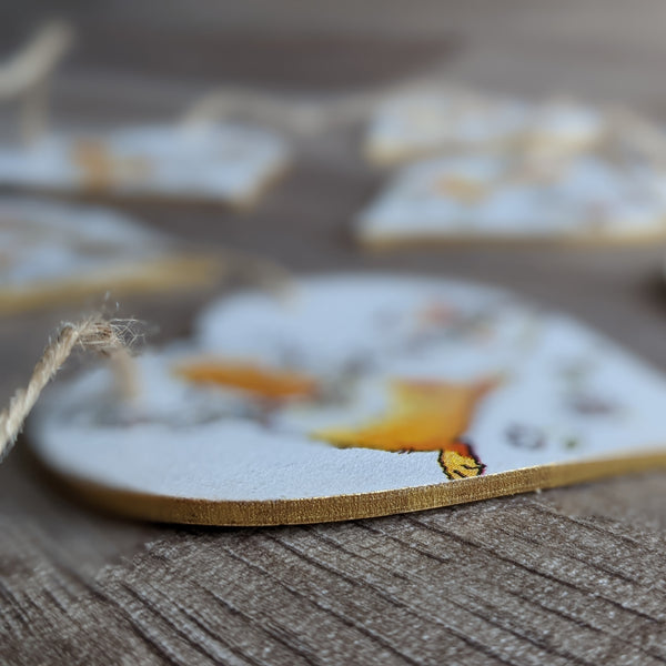 Wooden Rabbit and Guinea Pig Heart Bunting (Daisy Chain)