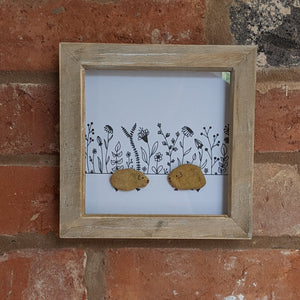 Guinea Pig Pebble Art Box Frame (Black)