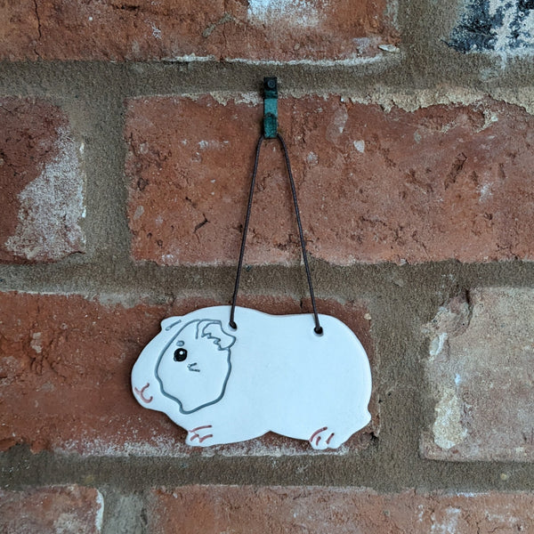 Guinea Pig Decoration (Grey)