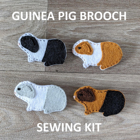 Guinea Pig Brooch Sewing Kit